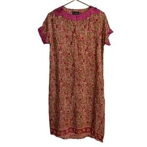 Burlingtons Taj Mahal hotel Bombay India dress silk pink floral print